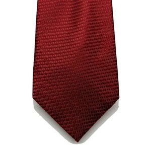 Stafford Performance Red Monochromatic Silk Tie